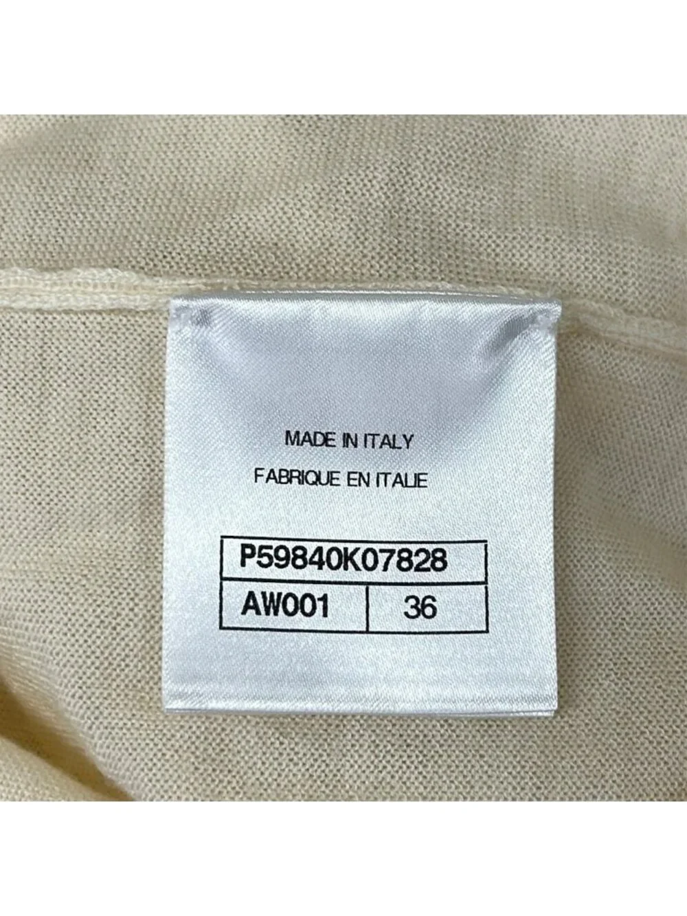 Chanel Long Sleeve Sweater 36 S Ivory Turtleneck Cashmere